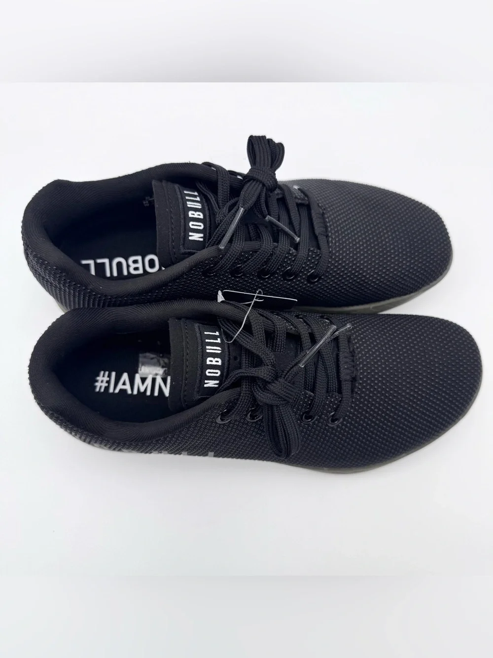 NOBULL SuperFabric Outwork Trainer Black Women Size 8 Gym Shoes NWOB